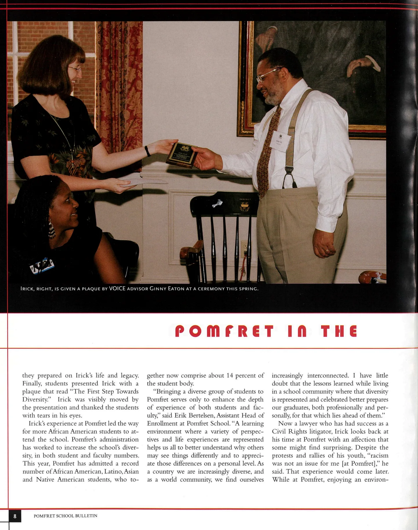 Page 8: Return in 2005