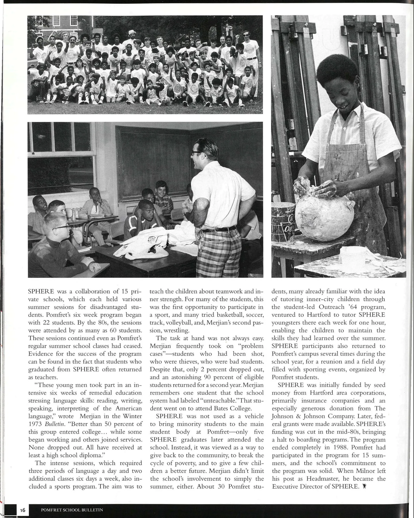 Page 11: SPHERE — 15 Schools, 60 Students