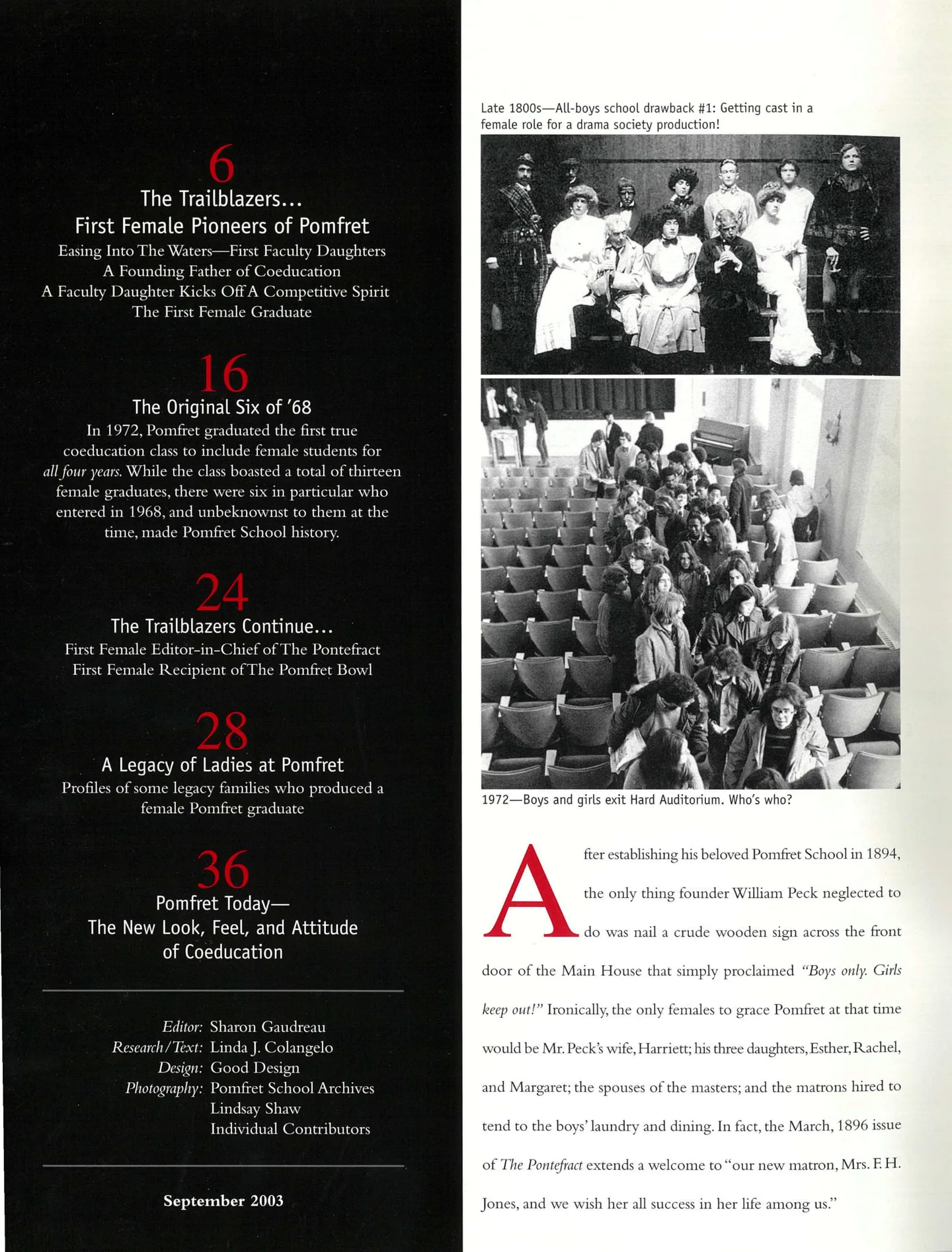 Page 2: Table of Contents