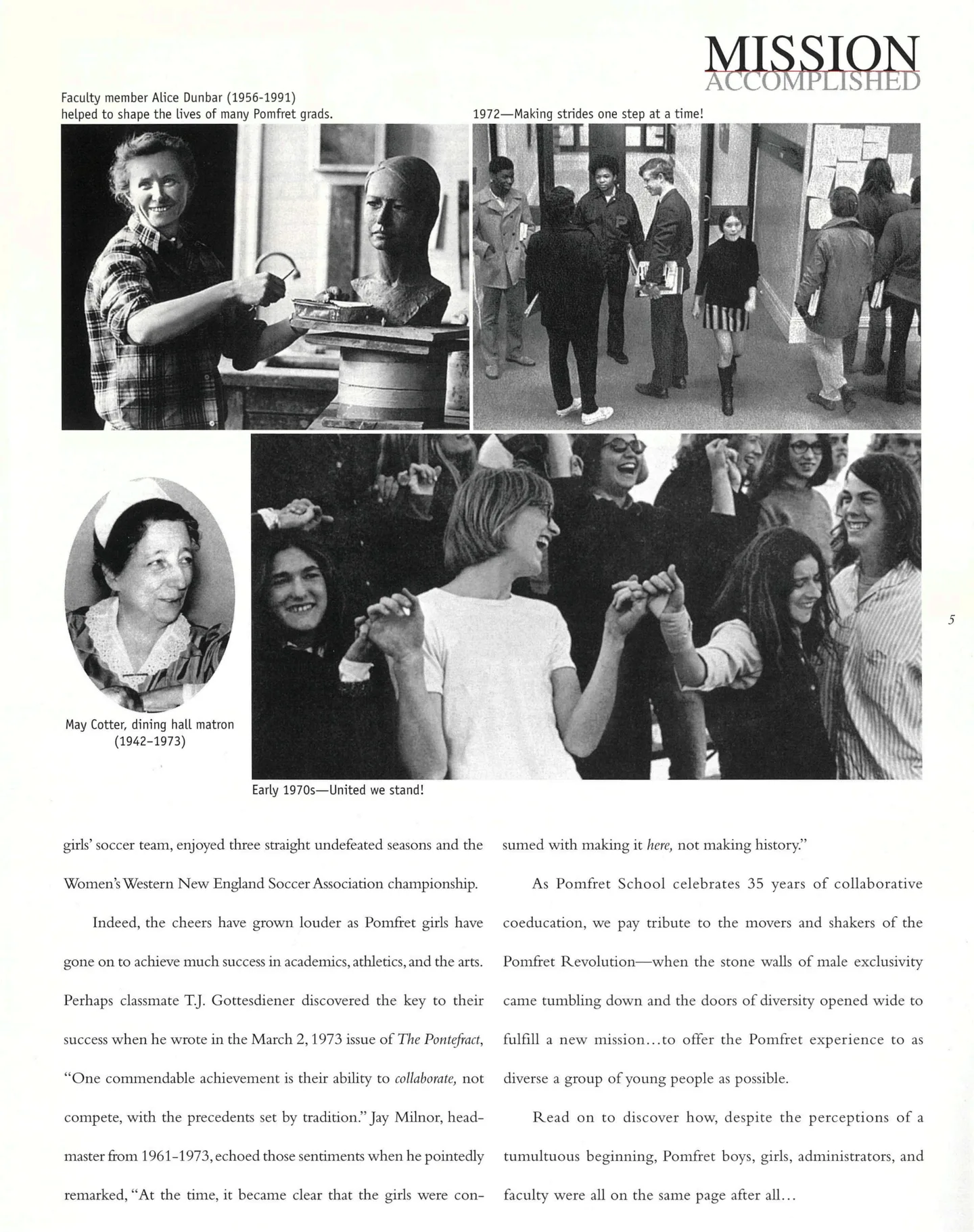 Page 5: Faculty Member Alice Dunbar