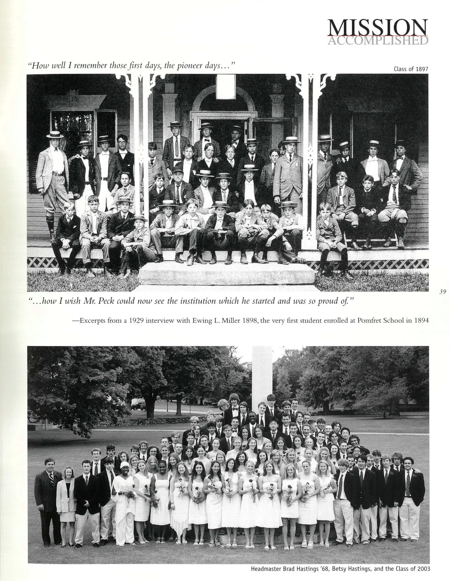 Page 27: Legacy — 1897 & 2003
