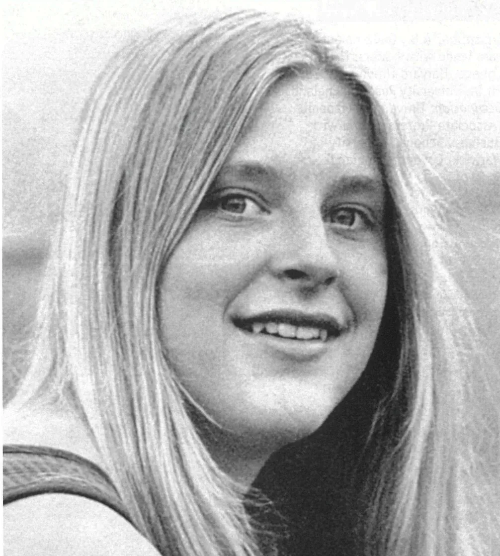 Nineteen-seventies portrait of Jessica Birdsall '77, the first female recipient of the Pomfret Bowl.